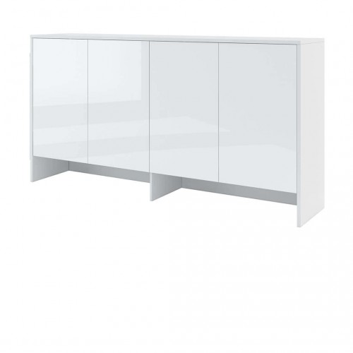 Plaukts virs gultas BED CONCEPT BC-11 BC-06, balts glancēts